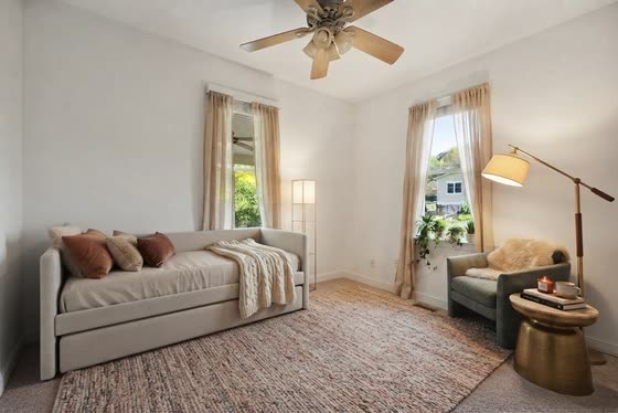 Bedroom one at 612 Christian Creek Road