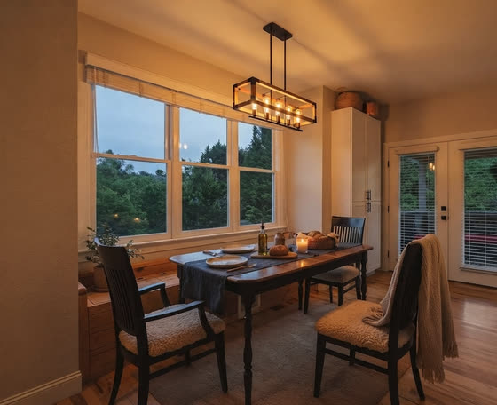 The dining room at 612 Christian Creek Road